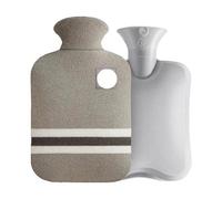 Hot Water Bottle With Knitted Cover Durable 1L/2L Bag For Pain Relief Cold Hand Feet Warmer(HWB01-1L-Grey)
