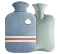 Hot Water Bottle With Knitted Cover Durable 1L/2L Bag For Pain Relief Cold Hand Feet Warmer(HWB01-2L-Light color1)