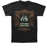 Hot Water Music Men's Exister T-Shirt Black Graphic Unisex Tee Shirt Manches Courtes(XX-Large)