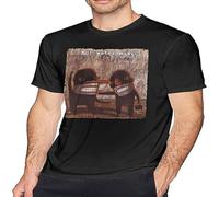 Hot Water Music T-Shirts Men's Tops Short-Sleeve Crewneck Cotton Tees Black XL
