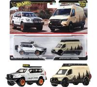 Hot Wheels 1:64 2024 Premium 2-Pack Toyota Land Cruiser + Mercedes Sprinter 979L