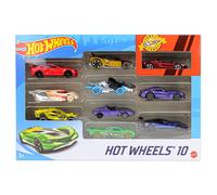 Hot Wheels 10 Assorti Moulage sous Pression Véhicules Voitures Paquet Cadeau