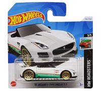 Hot Wheels 15 Jaguar F-Type Project 7 - HW Roadsters 5/5 - HTC16 - Carte courte - Blanc - Mattel 2024-1:64