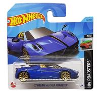 Hot Wheels 17 Pagani Huayra Roadster - HW Roadsters 2/10 - HKK08 - Carte courte - Bleu foncé - Mattel 2023