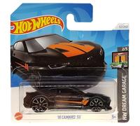 Hot Wheels 18 Camaro SS - HW Dream Garage 2/5 - HTB50 - Carte courte - GM - Noir - Mattel 2024 - 1:64