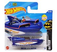Hot Wheels 1966 Bat Boat HYW57 Batman 5/5 Short Card Bleu DC Classic TV Series Warner Bros Licence Mattel 2025 1:64