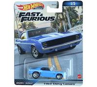 Mattel Hot Wheels Voiture miniature métal 1967 Chevy Camaro Fast and Furious Échelle 1:64 6 cm