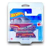 Hot Wheels - 1986 Toyota Van - HW J-Imports 6/10 - HKK66 - Carte courte - Rouge foncé - Mattel 2023 - 1:64