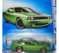 Hot Wheels 2009, '08 Dodge Challenger SRT8 Green #10/10 (Redline Rims variation), 1:64 Scale. by Hot Wheels