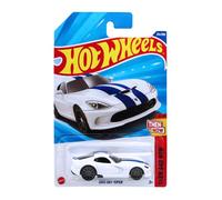 Hot Wheels 2013 SRT Viper JBB15 Then and Now 6/10 Short Card Blanc Bleu Dodge Mattel 2025 1:64