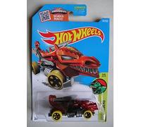 Hot Wheels 2016 Dino Riders Dragon Blaster (Dragon Car) 247/250, Red