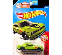 Hot Wheels Voiture mini 2016 Then and Now '15 Dodge Challenger SRT 109/250 Exclu. Vert lime