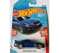 Hot Wheels 2018 50th Anniversary Then And Now Nissan Skyline GT-R R33 46/365, Blue