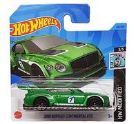 Hot Wheels - 2018 Bentley Continental GT3 - HW Modified 3/5 - HKH84 - Carte courte - Vert métallisé - Mattel 2023