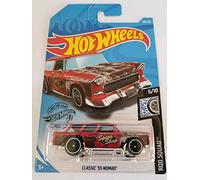 Hot Wheels 2019 Rod Squad Classic '55 Nomad, 183/250 Red