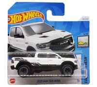 Hot Wheels - 2020 RAM 1500 Rebel - Factory Fresh 3/10 - HTC52 - Carte courte - Camion pick-up - Blanc - Mattel 2024