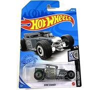 Hot Wheels 2021, Voiture Bone Shaker Moon Eyes Grise, Rod Squad 4/5, 161/250, Échelle 1:64, Enfant, Enfants, Unisex