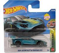 Hot Wheels - 2024 Aston Martin Vantage GT3 - Exoticars 9/10 - JJH55 - Carte courte - Voiture de sport turquoise - Mattel 2026 (125/250) - 1:64