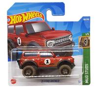 Hot Wheels 21 Ford Bronco - Mud Studs 1/5 - HCW91 - Carte courte - Véhicule tout-terrain - Rouge - Mattel 2022