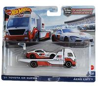 HOT WHEELS TEAM TRANSPORT 21 TOYOTA GR SUPRA & AERO LIF