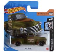 Hot Wheels 52 Chevy - Green Rod Squad 3/10 Carte courte