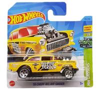 Hot Wheels 55 Chevy Bel Air Gasser - HW Gassers 1/5 - HKH61 - Carte courte - Track Stars - Firestone - GM - Mattel 2023 - 1:64