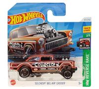 Hot Wheels 55 Chevy Bel Air Gasser - HW Reverse Rake 2/5 - HTB90 - Carte courte - Good Year - GM - Track Stars - Mattel 2024 - 1:64