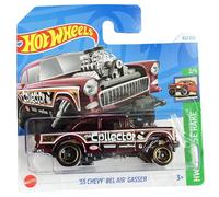 Hot Wheels 55 Chevy Bel Air Gasser - HW Reverse Rake 2/5 - HTD02 - Carte courte - Good Year - GM - NHRA - Mattel 2024-1:64