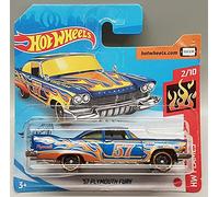Hot Wheels 57 Plymouth Fury - HW Flames 2/10 - GHG05 - Chrysler - Goodyear - Carte courte 2020