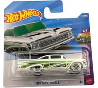 Hot Wheels - '59 Chevy Impala - Layin' Low 2/5 - Carte courte - Blanc - JJK81 - Mattel 2026 (44/250) - Sous licence Lowrider Custom Chevrolet - 1:64