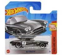 Hot Wheels 62 Corvette - Then and Now 5/10 - HKJ42 - Carte courte - GM - Gris métallisé - Mattel 2023