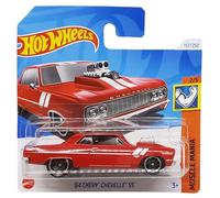 Hot Wheels 64 Chevy Chevelle - Muscle Mania 2/5 - HTC58 - Carte courte - Chevrolet - GM - Rouge - Mattel 2024 - 1:64