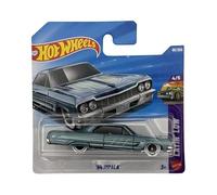 Hot Wheels - '64 Impala - JJJ56 - Layin' Low 4/5 - Carte courte - Turquoise - Modèle sous licence officielle - Lowrider américain - Mattel 2026 (95/250) - 1:64