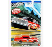 Hot Wheels '65 Ford Galaxie, Silver Series Vintage Racing Club 4/5, rouge, échelle 1:64