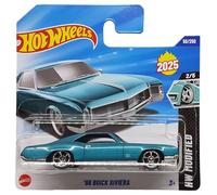 Hot Wheels 66 Buick Riviera - HW Modified 2/5 - HYW16 - Carte courte - Turquoise métallisé - GM - Mattel 2025-1:64
