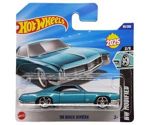 Hot Wheels 66 Buick Riviera - HW Modified 2/5 - HYW16 - Carte courte - Turquoise métallisé - GM - Mattel 2025-1:64