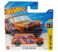 Hot Wheels 67 Austin Mini Van - HW Art Cars 10/10 - JBB00 - Carte courte - Orange - Mattel 2025-1:64