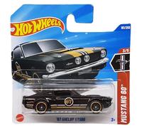 Hot Wheels 67 Shelby GT500 - Mustang 60th 3/5 - JBB94 - Carte courte - Noir et or - Mattel 2025 - Modèle Ford sous licence officielle de la série Mustang 60th Anniversary 2025 (161/250) - 1:64