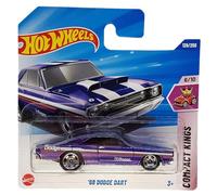 Hot Wheels Voiture miniature 68 Dodge Dart Compact Kings 6/10 Mopar Violet métallisé 1:64