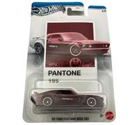 Hot Wheels 69 Ford Mustang BOSS 302 - JKY48 - Silver Series 2/6 - Pantone 195 - Carte de qualité supérieure - Bordeaux - Modèle sous licence officielle - Mattel 2026-1:64 - Pantone Color Edition