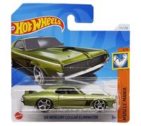 Hot Wheels 69 Mercury Cougar Eliminator - Muscle Mania 3/5 - HTD98 - Carte courte - Vert métallisé - Mattel 2024 - 1:64
