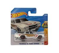 Hot Wheels 70 Chevelle SS Wagon - JJJ70 - Wagons 3/10 - Carte courte - Blanc - Modèle sous licence officielle - Muscle Car Combi - Mattel 2026 (110/250) - 1:64