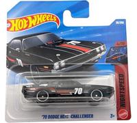 Hot Wheels 70 Dodge Hemi Challenger - Nightspeed 4/10 - JJK79 - Short Card - Noir - Mattel 2026 (36/250) - Modèle Licence - 1:64