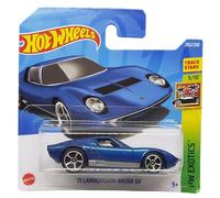 Hot Wheels 71 Lamborghini Miura SV - HW Exotics 5/10 - HCX02 - Carte courte - Track Stars - Bleu métallisé - Mattel 2022