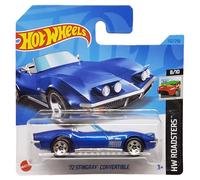 Hot Wheels 72 Stingray Convertible - HW Roadsters 8/10 - HKG60 - Carte courte - Cabriolet - Bleu foncé métallisé - Mattel 2023