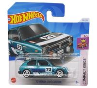 Hot Wheels 73 Honda Civic Custom - Compact Kings 4/5 - HTD62 - Carte courte - Motul - Turquoise métallisé - Mattel 2024-1:64