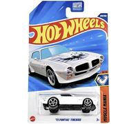 Hot Wheels '73 Pontiac Firebird [White W/Blue Bird] Muscle Mania 8/10, 230/250, véhicule moulé sous pression à l'échelle 1:64