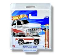 Hot Wheels '75 Chevy Blazer Custom (blanc et rouge) 5/10 HW Dirt - 2025-115/250 (carte courte) - Comprend un étui de protection KLAS Car Keeper - HYY01
