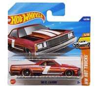 Hot Wheels 80 EL Camino - HW Hot Trucks 4/10 - HYW94 - Carte courte - GM - Rouge foncé - Mattel 2025 - 1:64