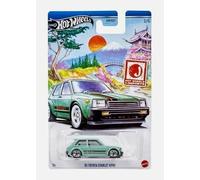 Hot Wheels 81 Toyota Starlet KP61 (Vert), J-Imports Art Card